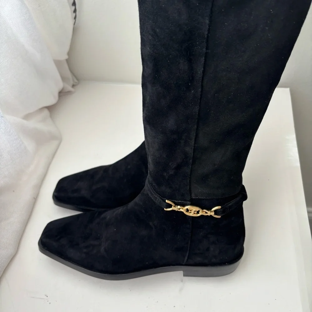 Sam‎ Edelman CLIVE EMBELLISHED RIDING BOOT Sz 7.5M